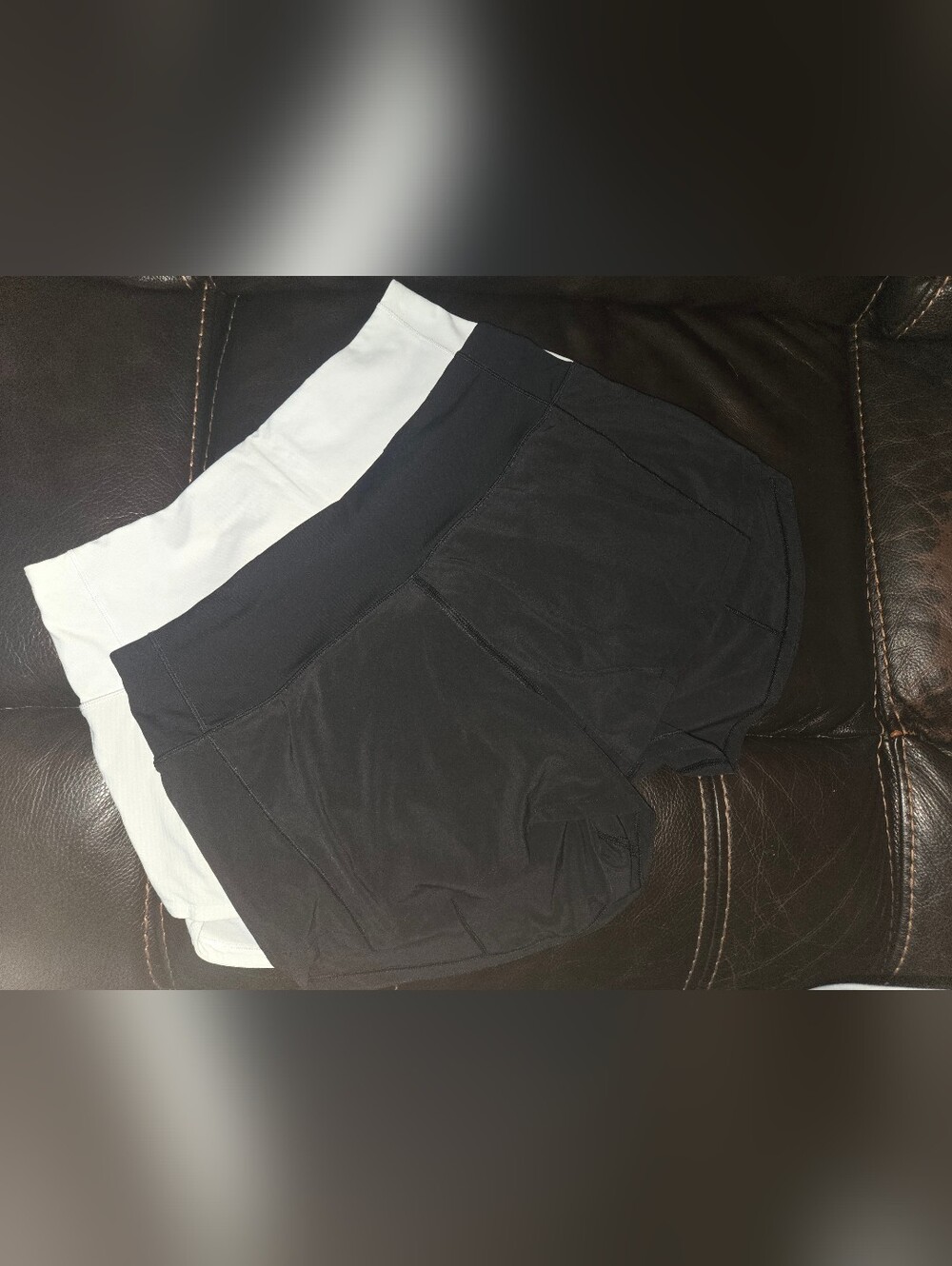 lululemon athletica Black And White Pair  Activewear Shorts  Speed Ups 2.5"